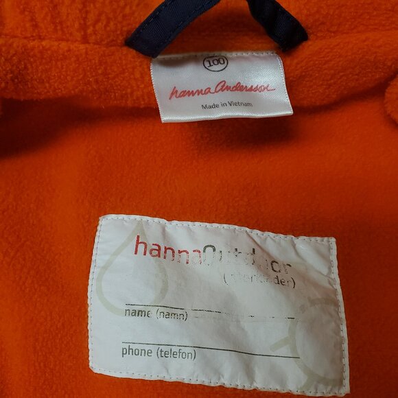 HANNA ANDERSSON Warm Fleece Lined Parka Jacket - 100 (or 4) (PRE-LOVED) - Picture 5 of 10
